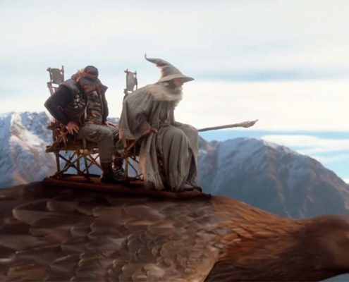 Gandalf on eagle