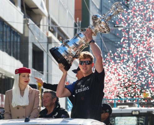 Americas Cup Victory Parade; Wellington